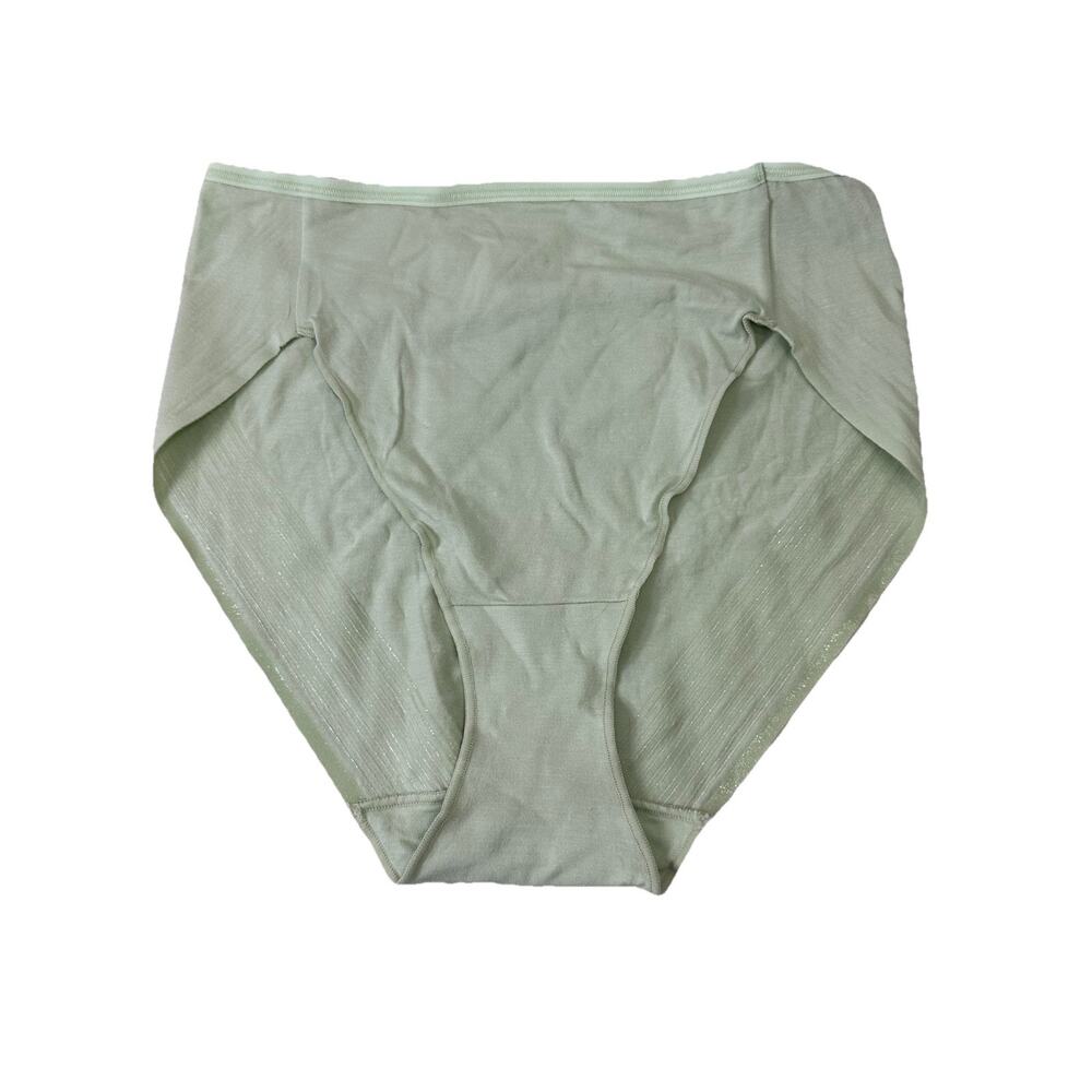 NWT soma intimates Panties Vanishing Edge Cotton High Leg Brief XXL Lyon Green